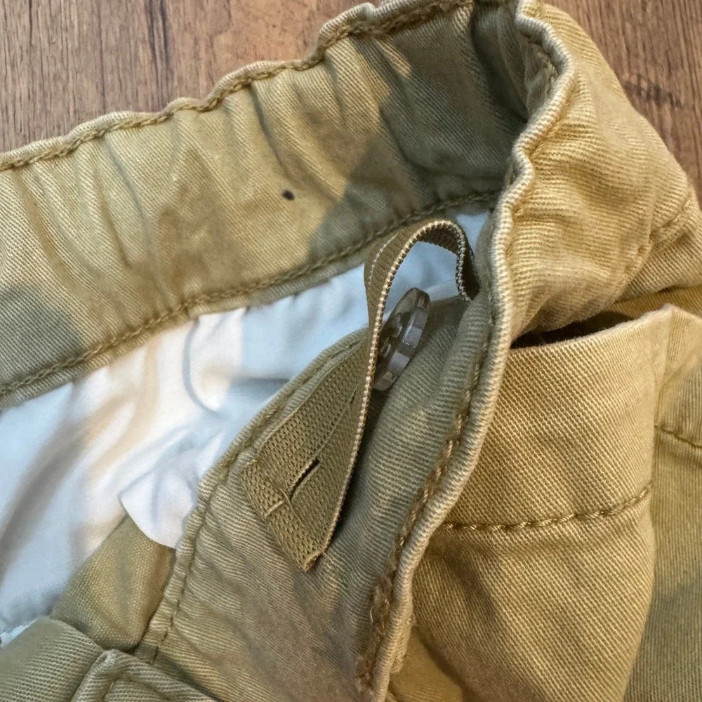 Arizona Jean Co Khaki Cargo Shorts Boys 16 Husky Tan Adjustable Waist Utility